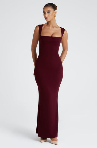Helena Maxi Dress - Cherry Lacquer - glavon