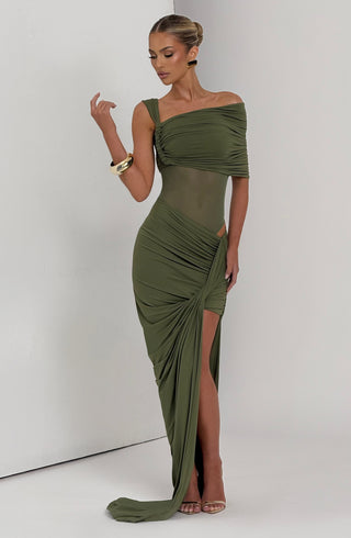 Henrietta Maxi Skirt - Khaki - glavon