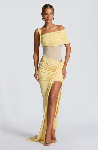 Henrietta Maxi Skirt - Lemon - glavon