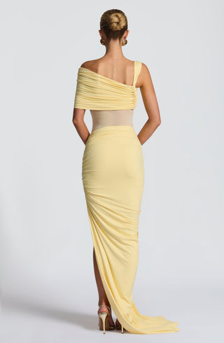 Henrietta Maxi Skirt - Lemon - glavon
