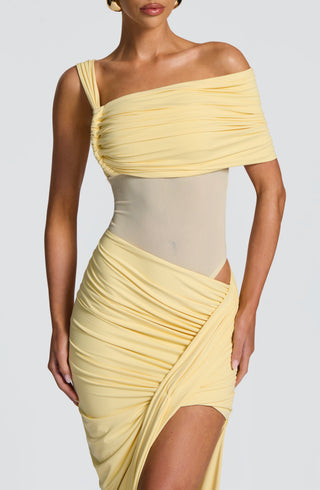 Henrietta Maxi Skirt - Lemon - glavon