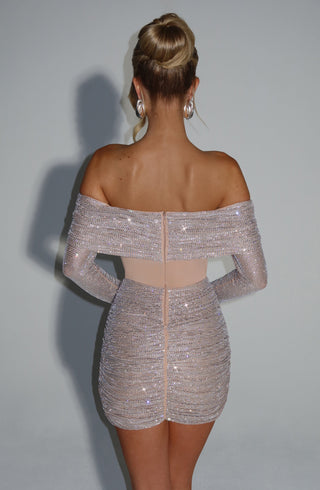 Hydra Mini Dress - Nude - glavon