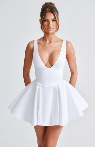 Imani Mini Dress - Ivory - glavon