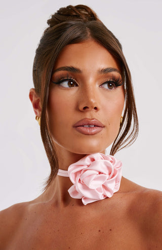 India Floral Neck Tie - Blush - glavon