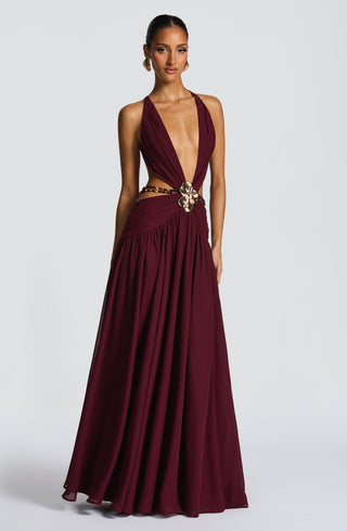 Indianna Maxi Dress - Cherry Lacquer - glavon
