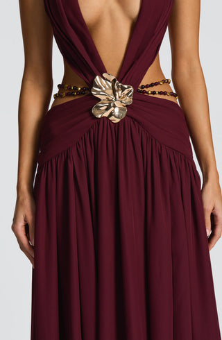Indianna Maxi Dress - Cherry Lacquer - glavon