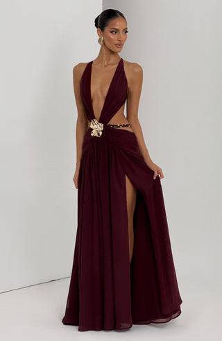 Indianna Maxi Dress - Cherry Lacquer - glavon