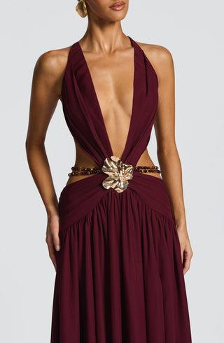 Indianna Maxi Dress - Cherry Lacquer - glavon