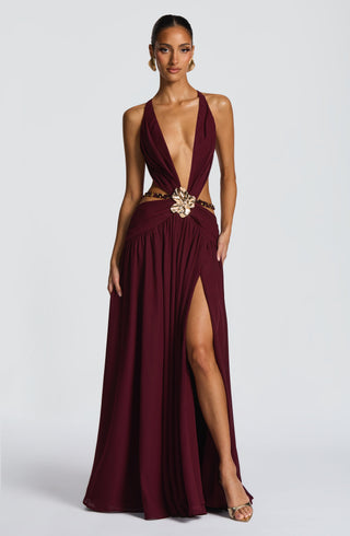 Indianna Maxi Dress - Cherry Lacquer - glavon
