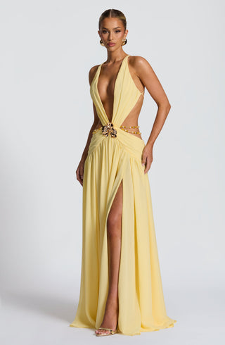 Indianna Maxi Dress - Lemon - glavon