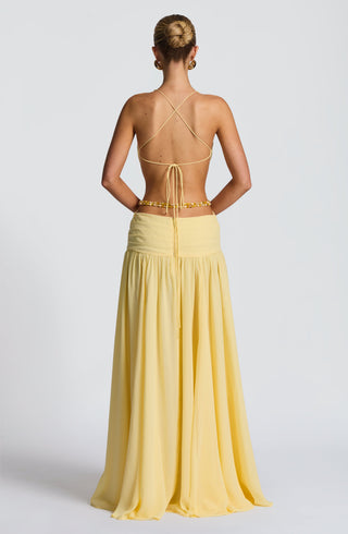 Indianna Maxi Dress - Lemon - glavon