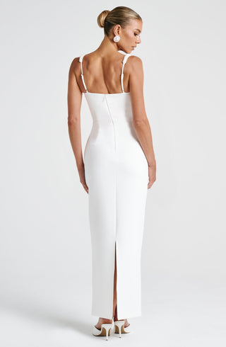 Ines Midaxi Dress - Ivory - glavon