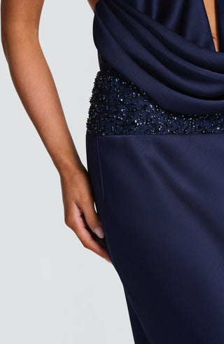 Ira Maxi Skirt - Navy - glavon