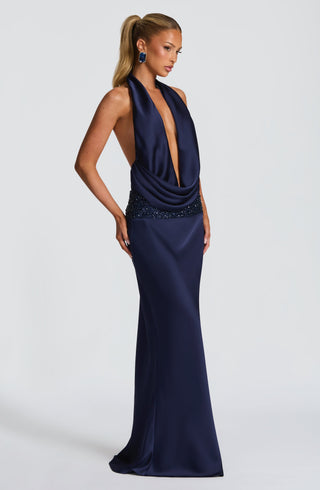Ira Maxi Skirt - Navy - glavon