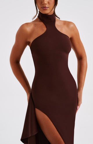 Isadora Maxi Dress - Chocolate - glavon
