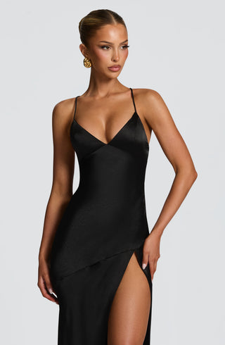 Isobel Maxi Dress - Black - glavon