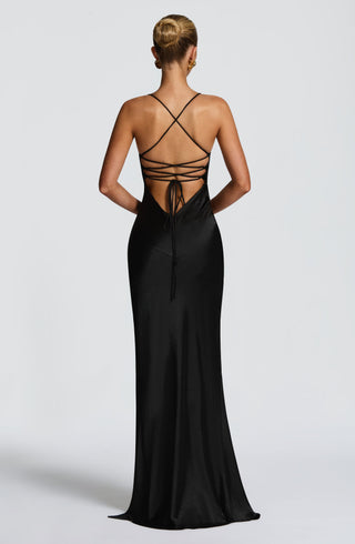 Isobel Maxi Dress - Black - glavon