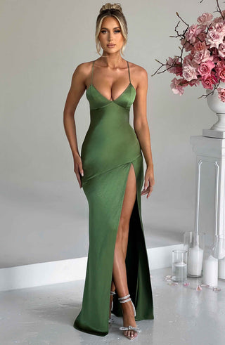 Isobel Maxi Dress - Emerald - glavon