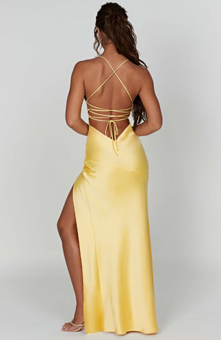 Isobel Maxi Dress - Lemon - glavon