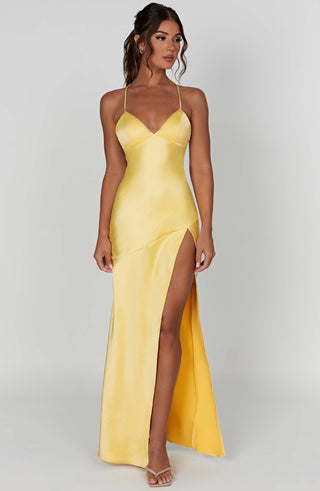Isobel Maxi Dress - Lemon - glavon