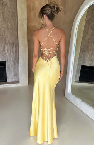 Isobel Maxi Dress - Lemon - glavon
