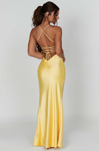 Isobel Maxi Dress - Lemon - glavon