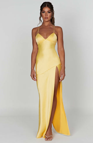 Isobel Maxi Dress - Lemon - glavon