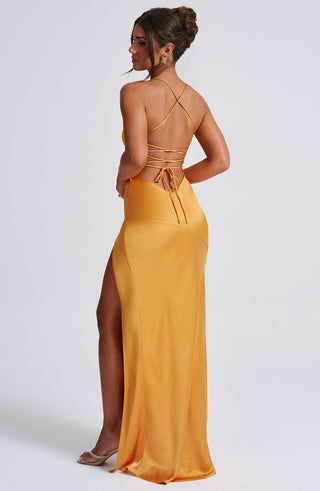Isobel Maxi Dress - Tangerine - glavon