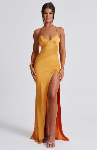 Isobel Maxi Dress - Tangerine - glavon
