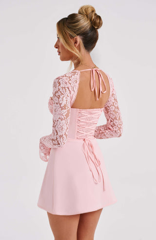 Jacinta Mini Dress - Blush - glavon