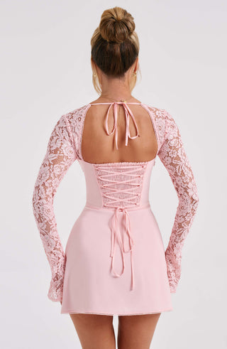 Jacinta Mini Dress - Blush - glavon