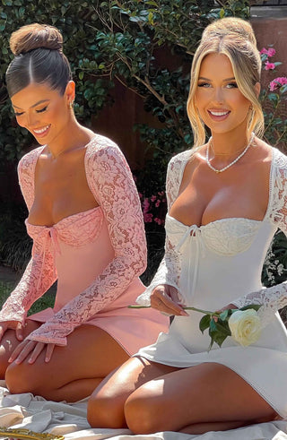 Jacinta Mini Dress - Blush - glavon