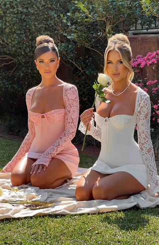 Jacinta Mini Dress - Ivory - glavon