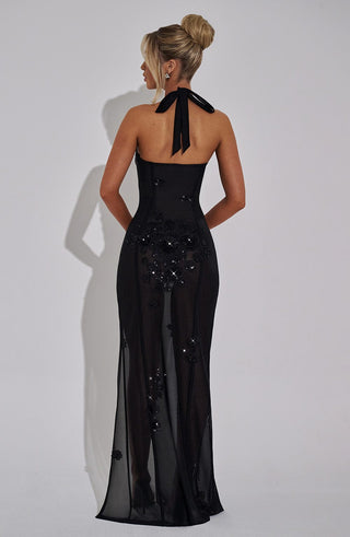 Jacqueline Maxi Dress - Black - glavon