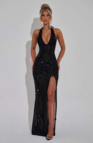 Jacqueline Maxi Dress - Black - glavon