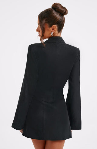 Jalena Mini Dress - Black - glavon