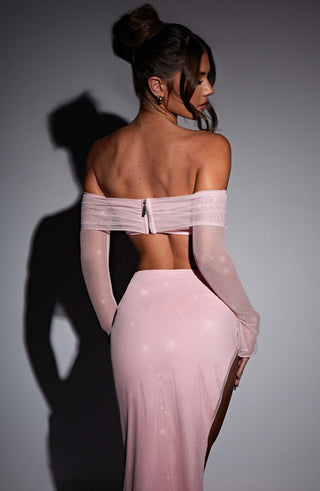 Jana Maxi Skirt - Pink Sparkle - glavon