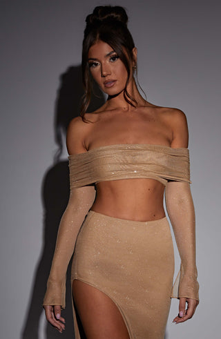 Jana Top - Gold Sparkle - glavon
