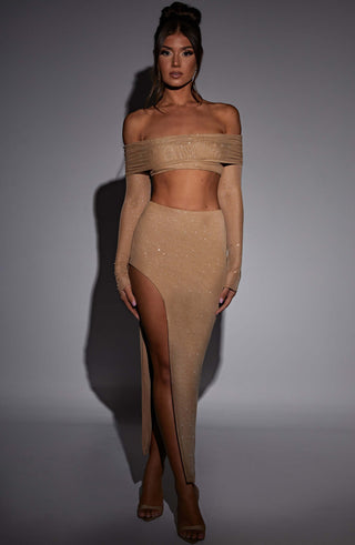 Jana Top - Gold Sparkle - glavon