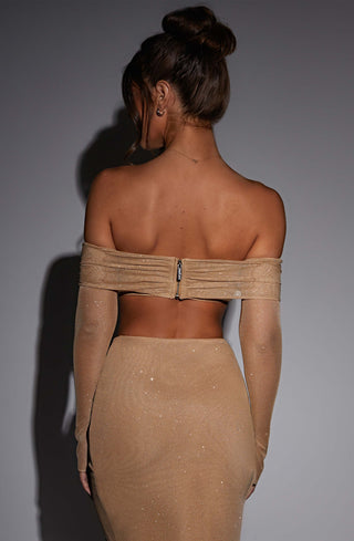 Jana Top - Gold Sparkle - glavon