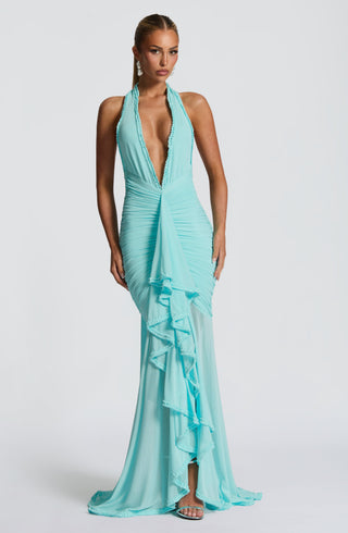 Janessa Maxi Dress - Aqua - glavon