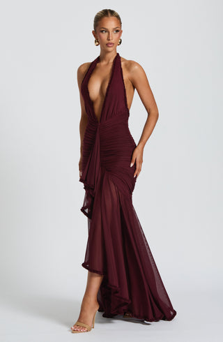 Janessa Maxi Dress - Cherry Lacquer - glavon