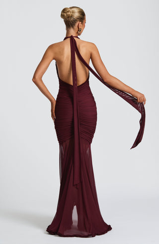 Janessa Maxi Dress - Cherry Lacquer - glavon