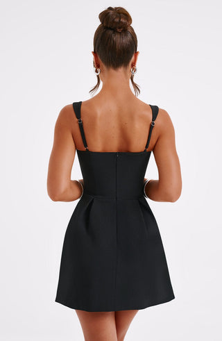 Janiyah Mini Dress - Black - glavon
