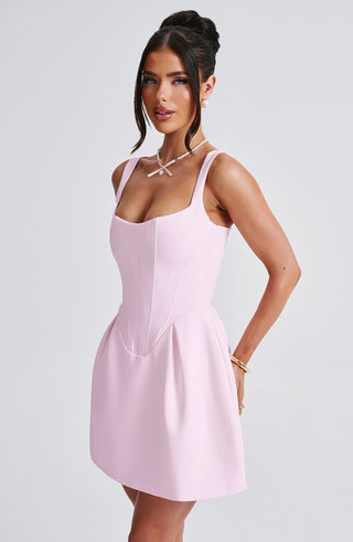 Janiyah Mini Dress - Blush - glavon