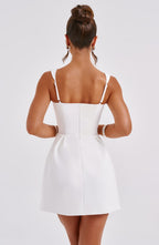 Janiyah Mini Dress - Ivory - Napalia