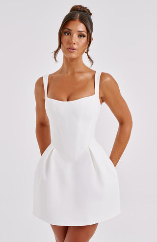 Janiyah Mini Dress - Ivory - glavon