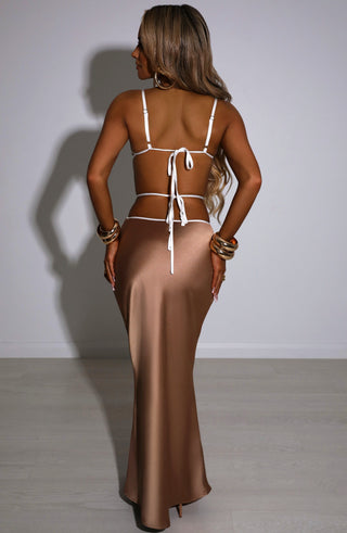 Jasmyn Maxi Skirt - Mocha - glavon