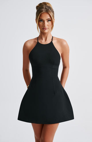 Jayne Mini Dress - Black - glavon