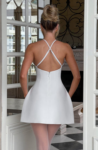 Jayne Mini Dress - Ivory - glavon